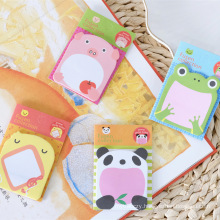 Custom memo pad cute cartoon zoo note book sticky note N times sticky creative student stationery